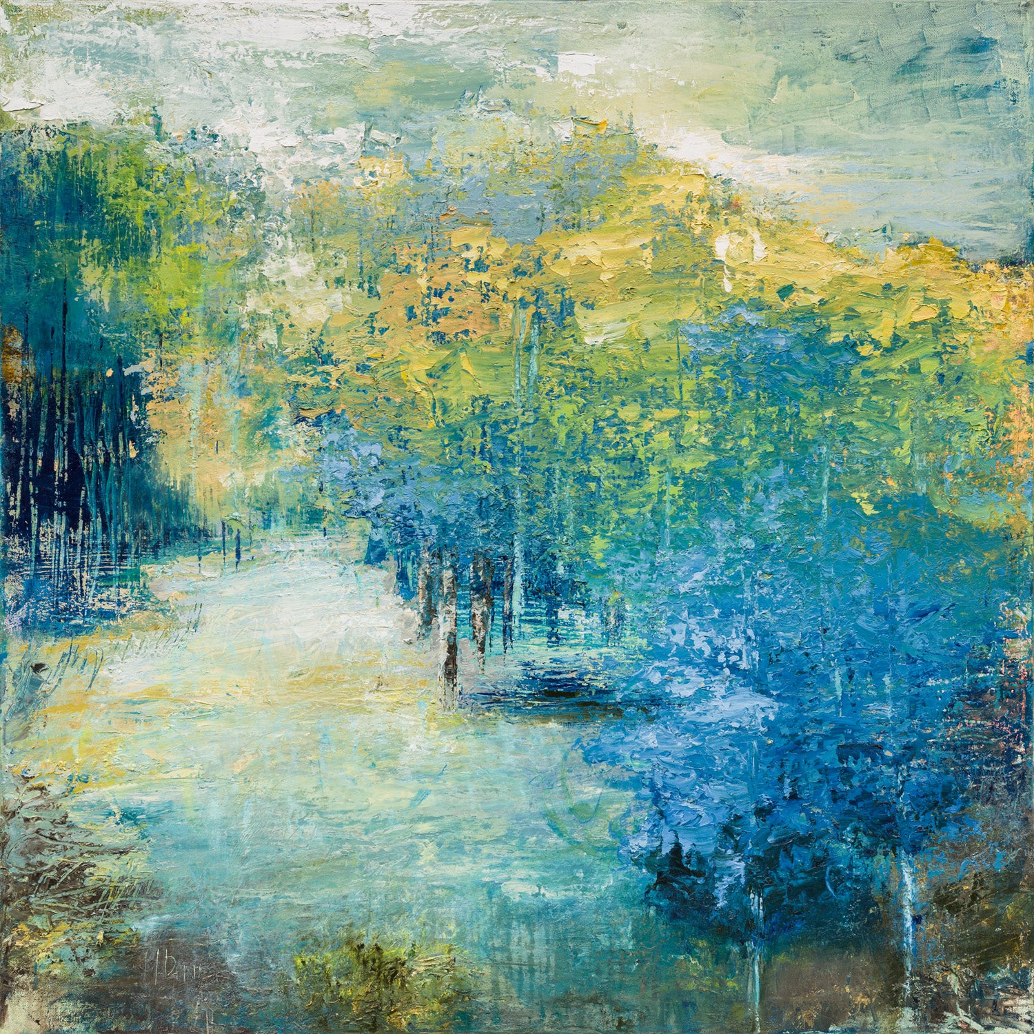 Blue Trees in the Forest – Nan Davis Art